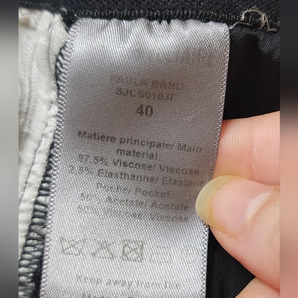 Zadig & Voltaire Black Track Pants with White Stripe - Picture 7 of 11